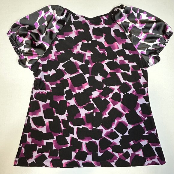 Ingredients Small Short Sleeve Blouse Black/Purple - Picture 4 of 5